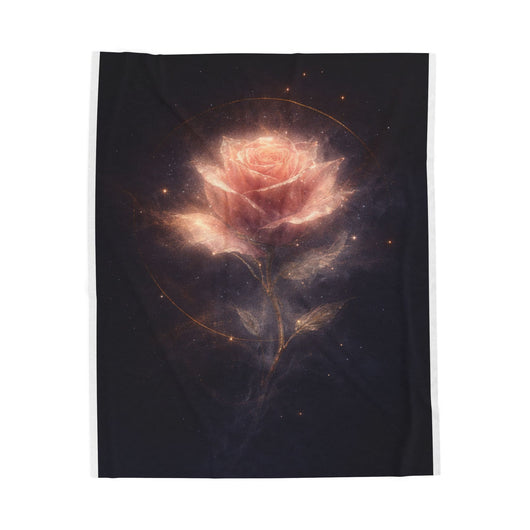 Hollowlight Rose — Romantic Throw Blanket