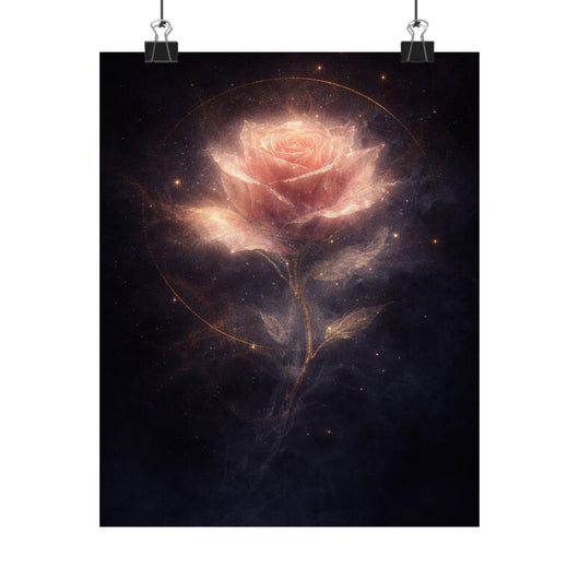 Hollowlight Rose — Valentine’s Art Poster