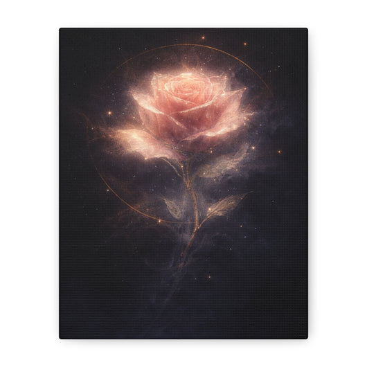 Hollowlight Rose — Premium Canvas Wall Art