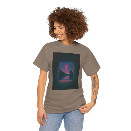 Twilight Window – Surreal Liminal Landscape Tee