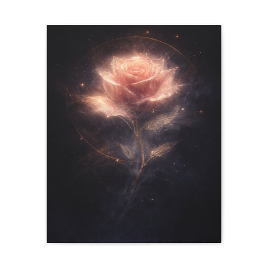 Hollowlight Rose — Premium Canvas Wall Art