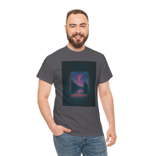 Twilight Window – Surreal Liminal Landscape Tee