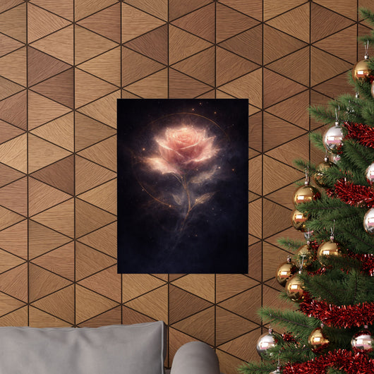 Hollowlight Rose — Valentine’s Art Poster