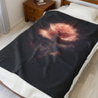 Hollowlight Rose — Romantic Throw Blanket