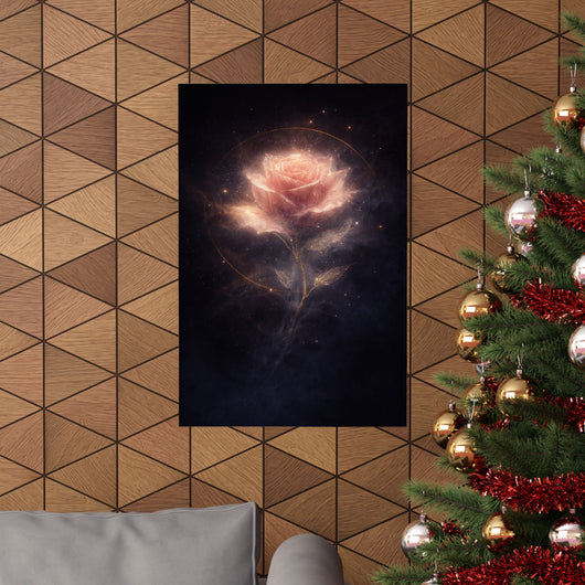 Hollowlight Rose — Valentine’s Art Poster