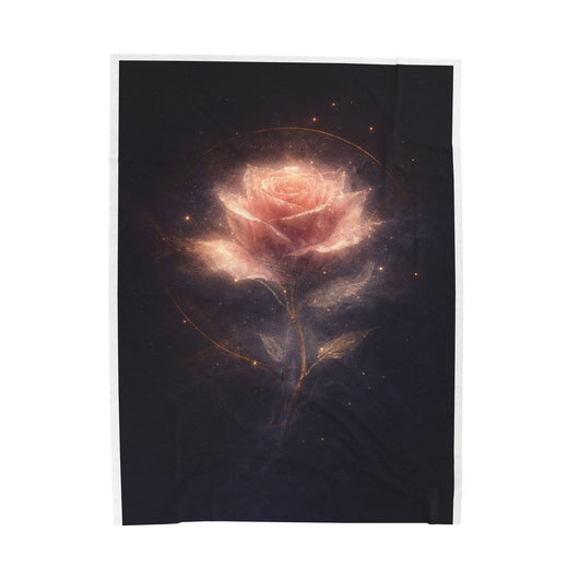 Hollowlight Rose — Romantic Throw Blanket