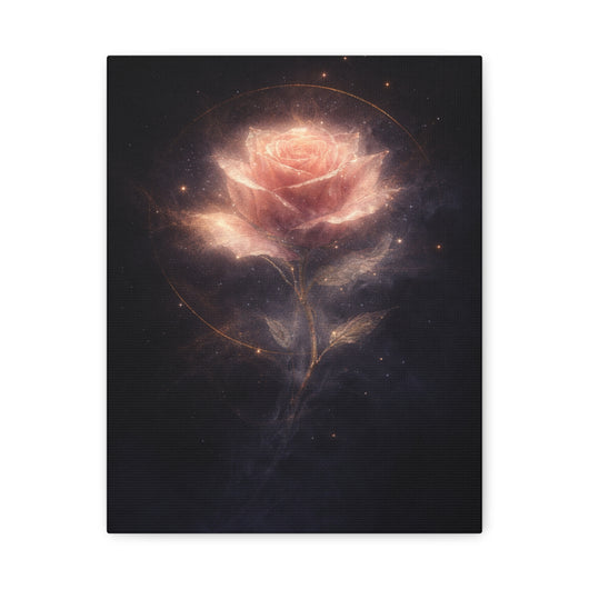 Hollowlight Rose — Premium Canvas Wall Art