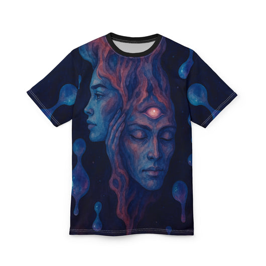 Cosmic Dreamscape T-Shirt | Surreal Third Eye Art Tee | Spiritual All-Over Print Shirt