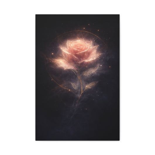 Hollowlight Rose — Premium Canvas Wall Art