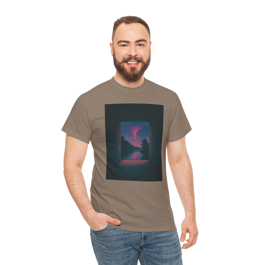 Twilight Window – Surreal Liminal Landscape Tee