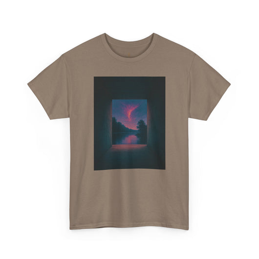 Twilight Window – Surreal Liminal Landscape Tee