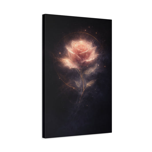 Hollowlight Rose — Premium Canvas Wall Art