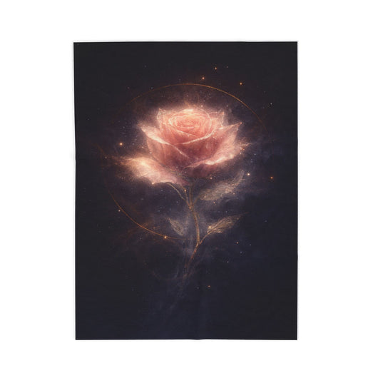 Hollowlight Rose — Romantic Throw Blanket