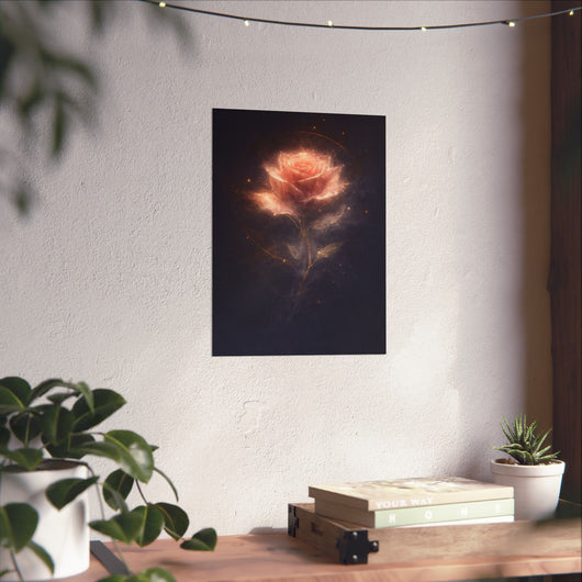 Hollowlight Rose — Valentine’s Art Poster