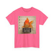 Funny Goldfish Mugshot T-Shirt | Cute Animal Prison Lineup Tee | Unisex Novelty Graphic Tee