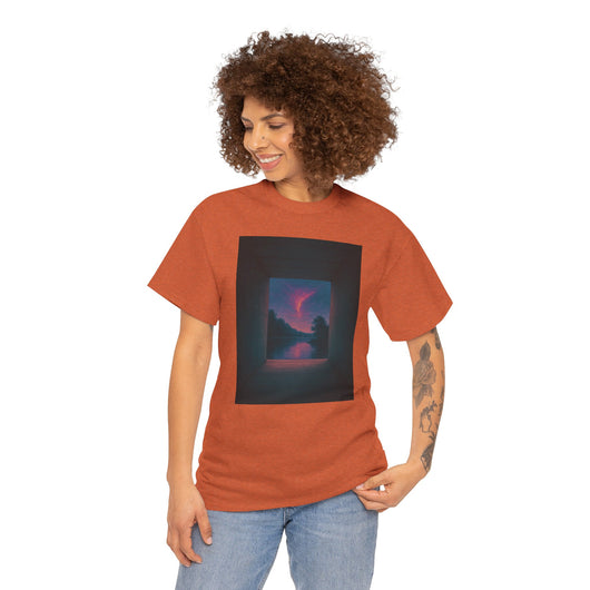 Twilight Window – Surreal Liminal Landscape Tee