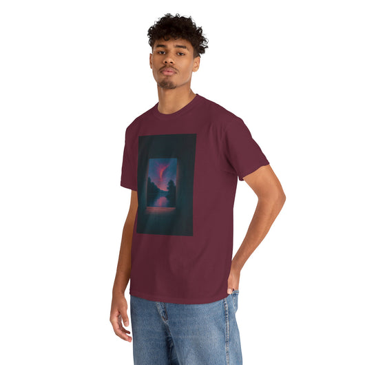Twilight Window – Surreal Liminal Landscape Tee