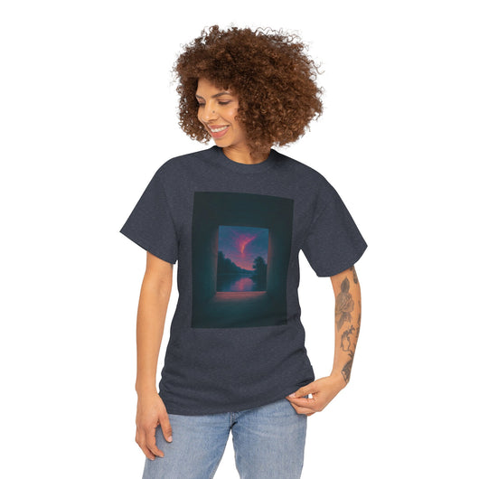 Twilight Window – Surreal Liminal Landscape Tee