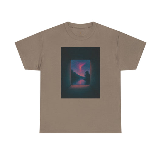 Twilight Window – Surreal Liminal Landscape Tee