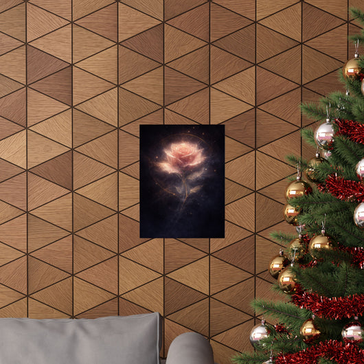 Hollowlight Rose — Valentine’s Art Poster