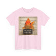 Funny Goldfish Mugshot T-Shirt | Cute Animal Prison Lineup Tee | Unisex Novelty Graphic Tee