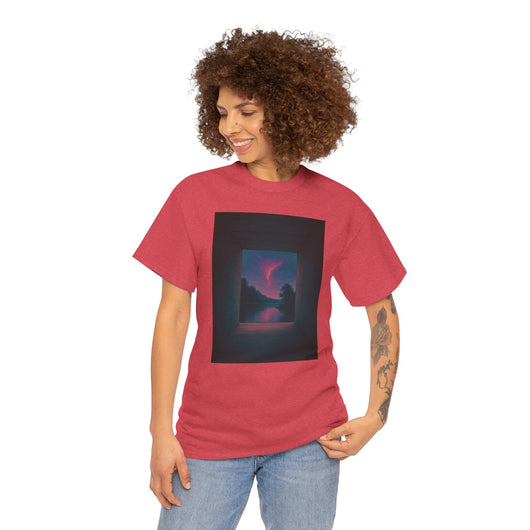 Twilight Window – Surreal Liminal Landscape Tee