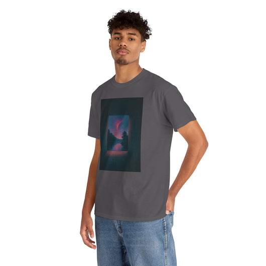 Twilight Window – Surreal Liminal Landscape Tee