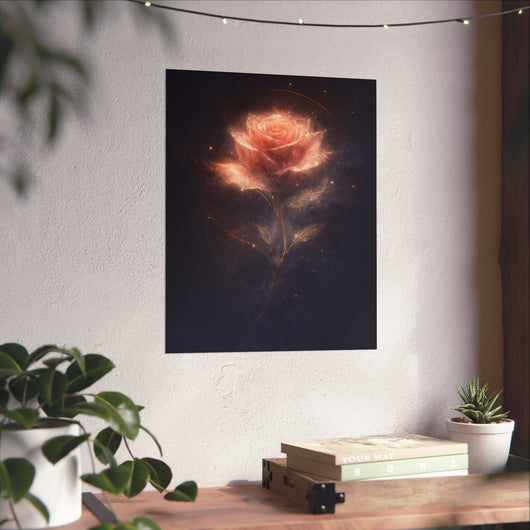 Hollowlight Rose — Valentine’s Art Poster